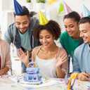 2 x 3D Birthday Pop Up Card for Boys - Astronaut and Rocket Theme Cake, for Space Theme Baby Shower Birthday Party, Envelope Included, All Occasion.