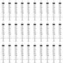50 Pcs 3ml 3cc Syringe No Needle Plastic Syringe for Pets Oral, Refilling, Oil or Glue Applicator, Measuring or Transfering Tiny Amount of Liquids, Without Cap