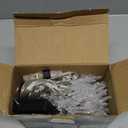 30.5FT Solar Christmas Icicle Lights for Outside, 8 Modes Snowflake & Star Eaves Christmas Decorations, Waterproof Outdoor Solar String Lights Decor for Gazebo, Patio (White)