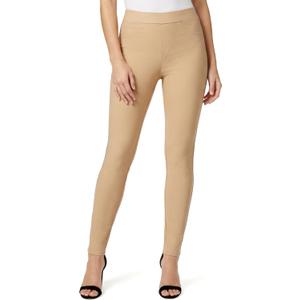 Conceited Stretch Slacks for Women - Wear to Work - Tummy Control - Slim Leg - Pockets - Ponte - (Available in Plus Size) (Beige)