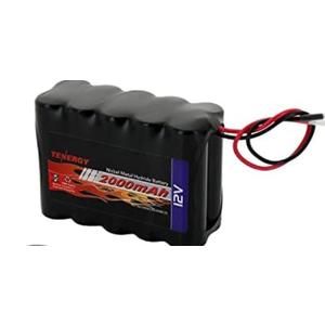 Tenergy 1 Pack 12V 2000mAh Battery Packs RC Battery w/Bare Leads for RC Airplanes, RC Car, DIY and More