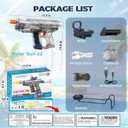 Upgraded 2 Pack Electric Water Gun for Adults Kids 26-32FT Range Squirt Gun Watergun 800ml High Capacity LED Light Automatic Water Gun Toys Pool Beach Outdoor Summer Gift Toys for Kids Ages 6-12