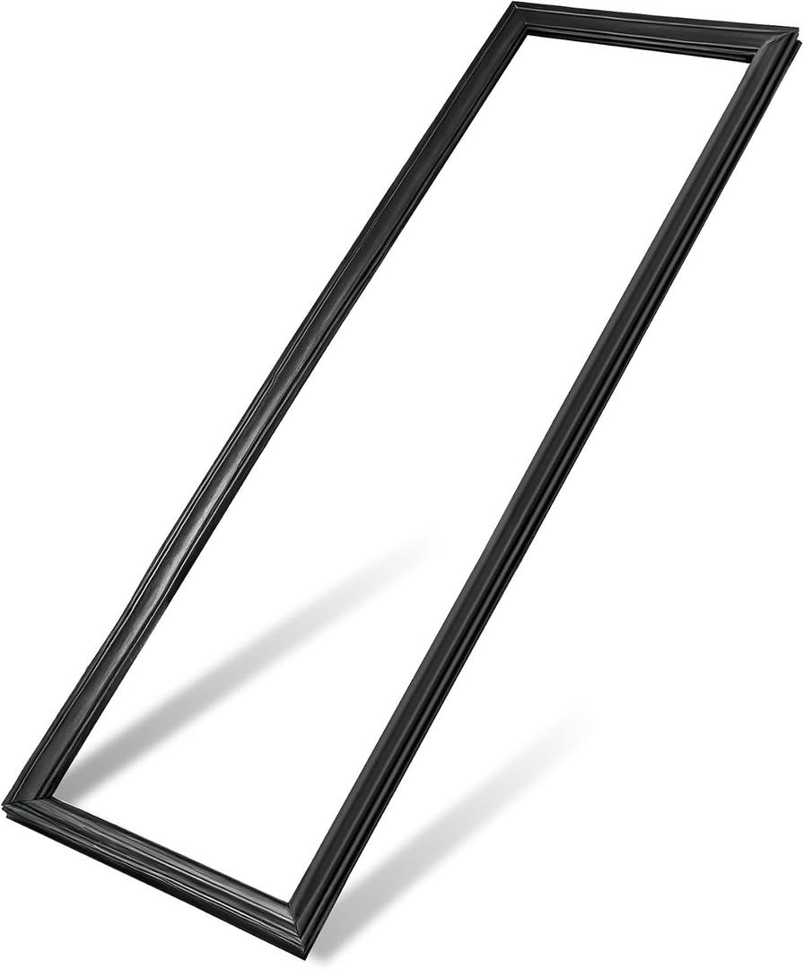 Upgraded 241786009 241786013 Refrigerator Door Gasket, Compatible With Frigidaire/Electrolux/Kenmore/Crosley Side By Side Freezer Door Seal,Replaces 241569805 5304439531 7241786001-62"x 18.58" Black