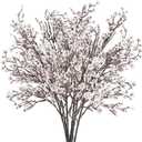 AILANDA Babys Breath Artificial Flowers 6 Bundles White Fake Silk Flowers Faux Gypsophila Bouquets Real Touch Fake Flowers Bulk for Home Decor DIY Wedding Party Table Centerpieces Decor