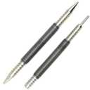2-Piece Dual Head Nail Setter and Hinge Pin Punch Set, Hammerless 1/32& 1/16Spring Nail Set, 5000 PSI Striking Force Door Pin Removal Tool
