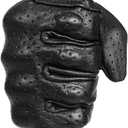 Superbike Full Finger Goat Skin Leather Touch Screen Motorcycle Gloves Men/Women S,M,L,XL,XXL (Perforated, L)