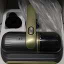 PATO Mattress Vacuum Cleaner, Wireless Handheld Bed Vacuum Cleaner with UV-C Light, HEPA Filter and Ultrasonic Vibration, 12KPa, Suitable for Beds, Sofas, Car Seats, Carpets (Golden)