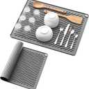 Kitsure 2 Pack Silicone Dish Drying Mat for Kitchen Counter, 17.5" x 13.8"