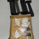 EZYDECOR 6Pcs Floating Shelves Brackets Heavy Duty Wooden Shelf Brackets 8inch Decorative Wall Shelf Brackets & Supports with Lip (Black) 8"