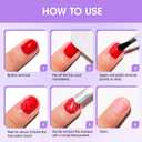 2 x Gellen Gel Nail Polish Remover, 2 Pack Professional Gel Polish Remover for Nails, Quick & Easy Polish Remover In 3-5 Minutes, No Need for Foil Soaking Or Wrapping