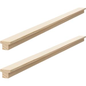 Yousoontic 2 Pack Hardwood Center Mount Drawer Slides Wooden Drawer Track Classic T Shaped Design Fits The Slide Guides