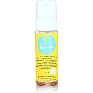 Curls Blueberry Bliss Sculpting Mousse - 5.75 oz, For Textured, Coily, and Curly Hair, Styling Hair Mousse Great for Twist Outs and Wash & Go's