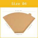 2 x #4 Cone Coffee Filters, 100 Count, 8-12 Cup, Unbleached Natural Paper, No Blowout, Disposable for Pour Over and Drip Coffee Maker