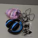 iClever BTH12 Kids Bluetooth Headphones 2 Pack, Colorful LED Lights,74/85dBA Safe Volume,85H Playtime, Bluetooth 5.2,Over Ear Kids Headphones Built-in Mic for iPad/Tablet/Airplane, Pink & Black