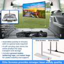 Elite Screens Yard Master Lite, 125-inch Outdoor Projector Screen 16:9 Double Sided Wrinkle-Free Foldable Portable Indoor Movie Projection Screen, OMS125HLITE