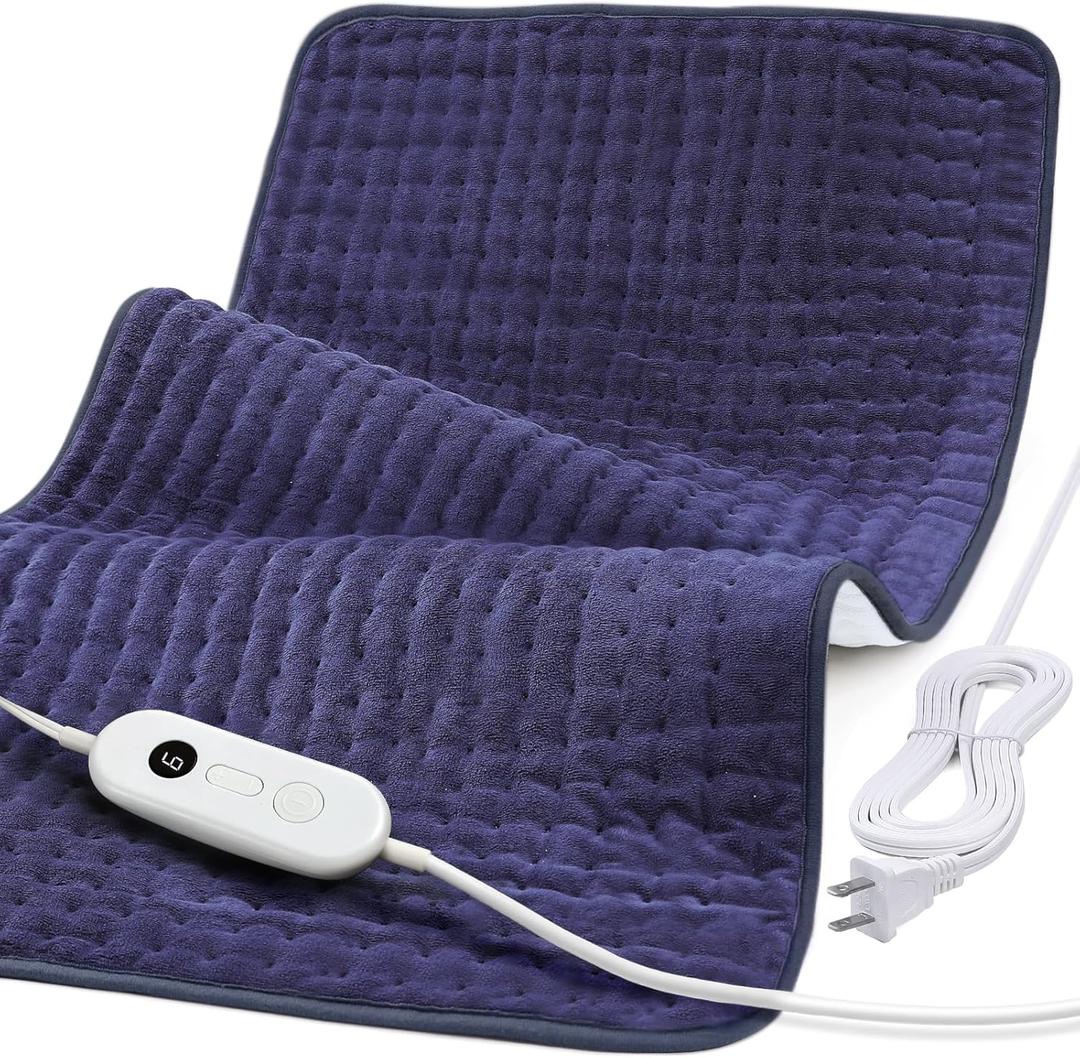 Heating Pad for Back Pain Relief, XXX-Large 33''17'' Extra Large Electric Heating Pads for Cramps Neck and Shoulders,Moist & Dry Heat Therapy,2H Auto Off, 6 Temperature Settings, Machine Washable