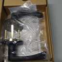 Amazon Basics Victorian Easy Installation Passage Door Lever, Matte Black, 1-Pack