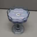 Nature's Mark Stem Glass Candle - Blue, 4 oz
