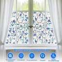SOMWISE Frosted Glass Window Film, Heat Insulation, UV Block, Anti-Glare, One Way Privacy Tint, Static Cling for Home Bathroom Door, Renter Friendly, Day & Night Privacy, 35*78.5  
