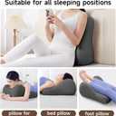 Memory Foam Furniture Pillow Pillowcase Suitable for Home Use, Ideal for Sitting and Lying, Foam Pillow Modern and Simple Style - Black