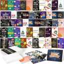 200 Set Unique Happy Birthday Card Bulk with Envelope and Sticker Blank Greeting Card Large 5 x 7 Inch Suitable for Office Kids Women Men, 20 Styles(Actual Style)