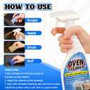 2 x Heavy Duty Stove and Oven Cleaner Kit, Includes Cleaning Tool, Razor, Scraper and 1 Pad to Remove Tough Stains - Use on Gas, Electric, Ceramic Surfaces, 4 Piece (16.9, Fluid Ounces)