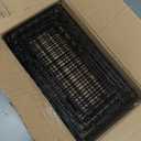 Menkxi 4 Pcs Slatwall Baskets Set Black Ventilated Metal Slatwall Baskets Multiple Sizes Hanging Mounted Storage Accessories for Garage Rooms Shops Panels Storage Display Organizing