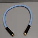 Atlantic Female to Female Heavy Duty Garden Hose 3 ft x 5/8 inch Blue Water Hose Short Connection Leader Hose (3 Feet)