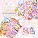 DIY 3D Sticker Scene, Stickers Book Make Your Own Mini Shop Scenes Stickers Cute Cartoon Animal Multi-Scenario Sticker for Relaxation Pass The Time Gifts (Cute)