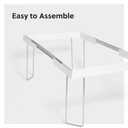 Smead Adjustable Hanging File Folder Frames, 13 W x 9.25 H x 16-24 L, White and Silver, Letter Size (64850)