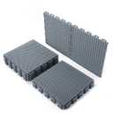 Fast-Drying Outdoor Decking for Garden, Kennel, Storage Shed, Basement, Garage, Patio, Bathroom, 10 PCS 12''x12''x0.59'' Heavy-Duty Interlocking Decking Tiles, Maximum Bearing Capacity up to 6613 LBs