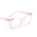 Stoggles Square Z87.1 Certified Polycarbonate Safety Glasses, Scratch & Shatter-Proof, Blue-Light & UV Blocking Lens, Top & Side Shields, Anti-Fog Dip Coated, Durable, Protective & Stylish Eyewear (Medium, Blush)