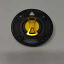 Riderjacky Keyless Fuel Gas Tank cap Cover For Suzuki HAYABUSA GSXR 1300 1999-2007,SV650/SV650S 1992-2002,GSXR600 1997-2003,GSXR750 1996-2003,GSF1200 Bandit 1200 2001-2004 (Golden)