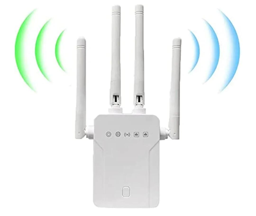 2021 WiFi Extender - WiFi Repeater, WiFi Booster Covers Up to 2500 Sq.ft and 30 Devices, Up to 1200Mbps Dual Band WiFi Repeater with Ethernet Port, Wireless Signal Booster for Home