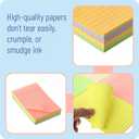 7 x Mr. Pen- Lined Sticky Notes, 4" x 6", 6 Pads, 45 Sheets/Pad, Pastel Color, Sticky Notes with Lines, Ruled Post Stickies, Memo Pads, Self-Stick Note Pad for Office, School, Home, Study & Organization