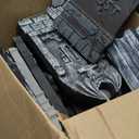 JOYIN 17” Halloween Tombstones for Graves Decorations Outdoor (5 Pack), Foam RIP Graveyard Headstone Decorations and 12 Bonus Metal Stakes for Halloween Yard Lawn Decor