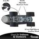 Chicago Quad Roller Skates for Women & Men Durable, Top Performance Indoor/Outdoor Use or Roller Derby - Classic Deluxe Leather High-Top Boots with 60mm Urethane Wheels & Semi-Precision Bearings, Womens 14 / Mens 13