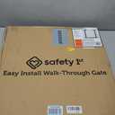 Safety 1st Easy Install 28'' Walk Thru Gate, Fits Between 29'' and 38'', Black, 1-Pack,(GA105CBLK)