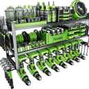 Power Tool Organizer - 3 Layer 8 Drill Holder Wall Mount, Storage Rack for Garage Organization, Large Tool Shelf, Gifts for Him Men Dad Husband Anniversary Fathers Day, Cool Gadget Stocking Stuffer