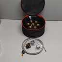 Portable Camping Stove with Carrying Bag, Burner Camping Stove Small Burner Stove 21000W Propane Burners Seven-Star Fierce Fire Camp Stoves for Backpacking Picnic