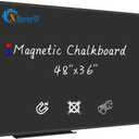 XBoard Magnetic Chalkboard Blackboard 48 x 36, Chalk Board/Black Board with 2 Magnets, Black Aluminum Frame