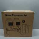 2 Gallon Glass Drink Dispensers For PartiesLemonade Beverage Dispenser With Stand And Spigot For BBQ, Picnic, Party,Laundry Detergent Dispenser