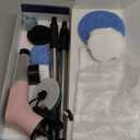 Dovety Electric Spin Scrubber, Cordless Cleaning Brush, Shower Scrubber with 8 Replaceable Brush Head, Power Cleaning Brush with Extension Handle, 2 Adjustable Speed, for Bathtub Tile Floor (Pink)