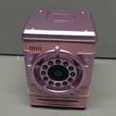 Refasy Piggy Banks for Girls, Electronic Money Bank Password Money Safe Cash Coin Piggy Bank, Fingerprint Simulation Bank Toys for 3 4 5 6 7 8 9 10 12 Year Old Girls Kids Birthday Xmas Gifts (Pink)