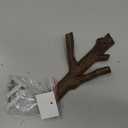 Comfy Hour Antique and Vintage Collection Cast Iron Double Key Coat Hooks Clothes Rack Wall Hanger - Branch, Heavy Duty, Recycled