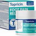 Topricin Foot Pain Relief Therapy Cream (4 oz) Fast Acting Pain Relieving Rub