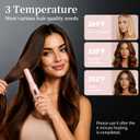 Cordless Hair Straightener and Curler 2 in 1 | USB-C Rechargeable, Ceramic, Mini Flat Iron, Portable Wireless, Travel Purse Gym Daily Use