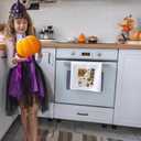 FDHSPAAM Boho Halloween Collage Kitchen Towels, Spooky Season Pumpkin Ghost Witchy Fall Doodle Dish Hand Tea Towels, Boho Fall Halloween Kitchen Bathroom Decor, 16x24 Inch