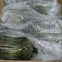 12 Pcs 7oz Plastic Vintage Wine Glasses Drinking Glasses Unbreakable Wedding Glassware Crystal Water Goblets Reusable Drinkware Vintage Champagne Flutes (Dark Green)