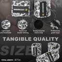 MANUEKLEAR Bench Press Elbow Sleeve Weightlifting for Men and Women, 40" Nylon Elbow Wraps for Weightlifting and Powerlifting (Snowfield Gray)